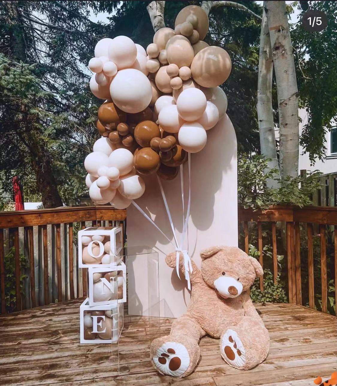 Hot Air Balloon Decor+Wall+Balloon Box+1 Plinth