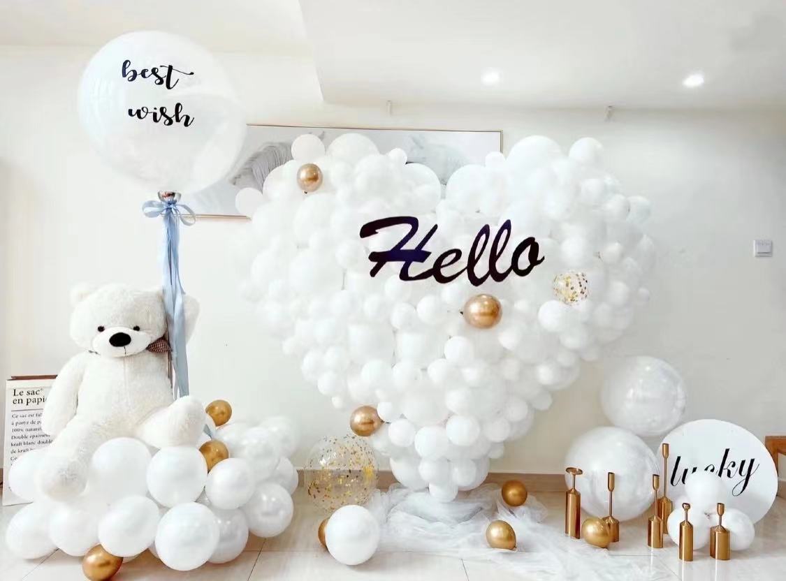 Heart Balloon+ Balloon Bear Stand